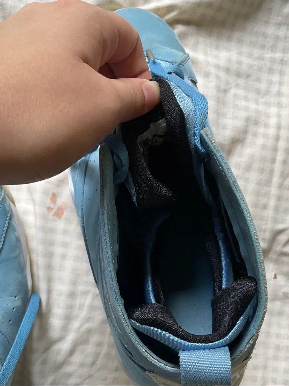 RARE Jordan High-Top Sneakers in Light Blue and White